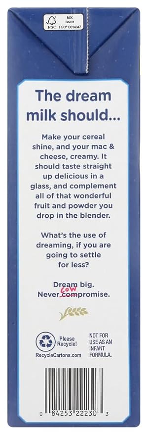 Hain Celestial Non-Dairy Original Enriched Rice Dream Beverage 64 Ounce -- 8 per case.