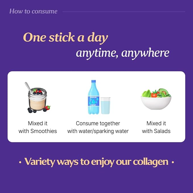 [Antiaging Boosts] Collagen 5000 30 Days Miracle Beauty Pack Powder Stick Korean Marine Collagen Fish Collagen for WomanVitamin C Fast Absorption Fruit Flavored Glutathione Elastin Multivitam