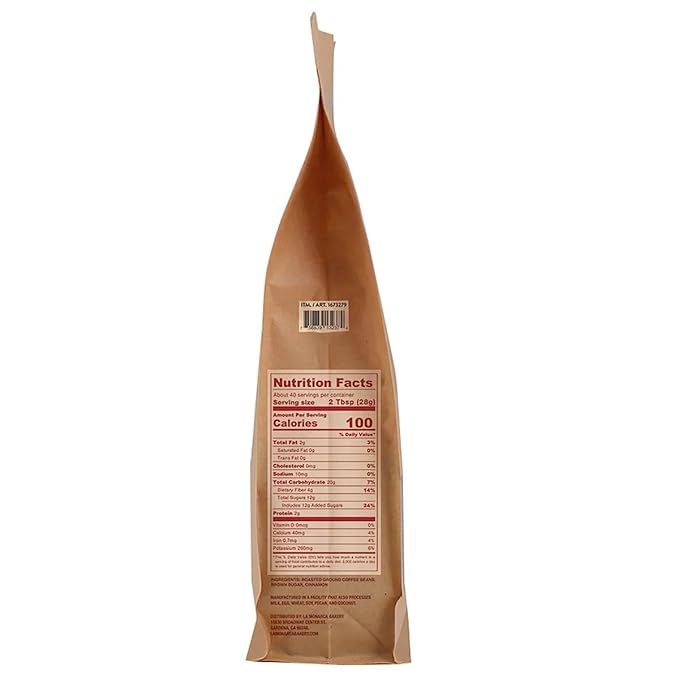 La Monarca Bakery Cafe De Olla Ground Coffee 100% Arabica Mexican Coffee Blend with Cinnamon and Brown Sugar Medium Roast 40 oz (Pack of 1)