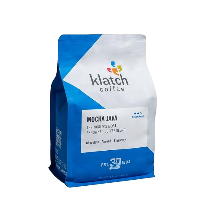 Mocha Java Blend - Roasted by Klatch Coffee - Whole Bean Coffee - 2 Pound Bag