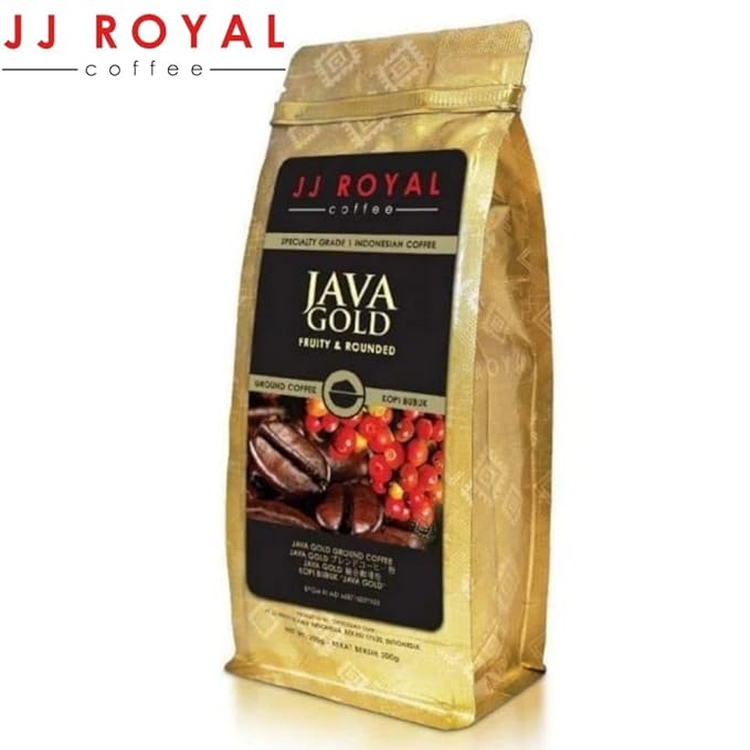 JJ Royal Coffee Java Gold 200g Ground Coffee (Pack of 4)