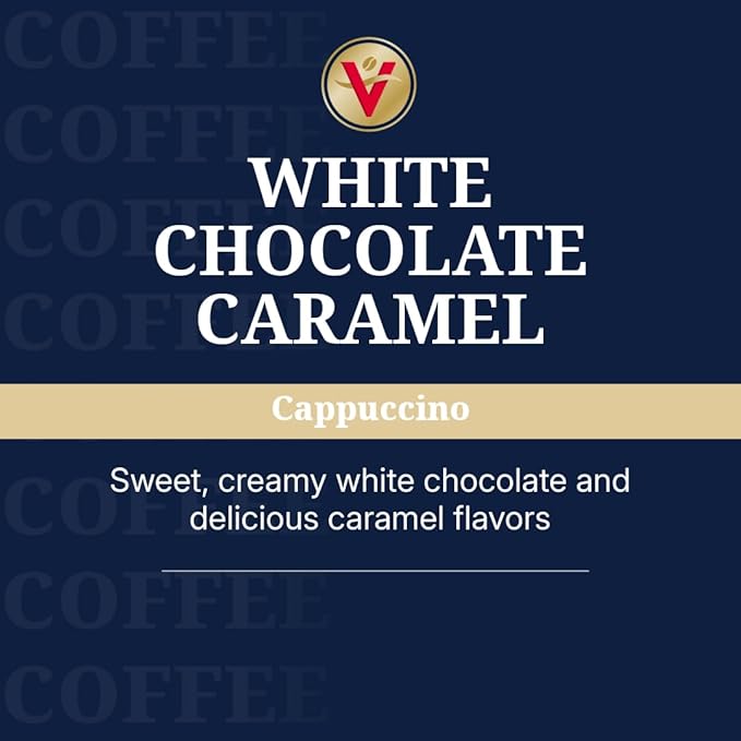Victor Allen's Coffee White Chocolate Caramel Flavored CappuccinoServe Cups for Keurig K-Cup Brewers42 Count (Pack of 2)