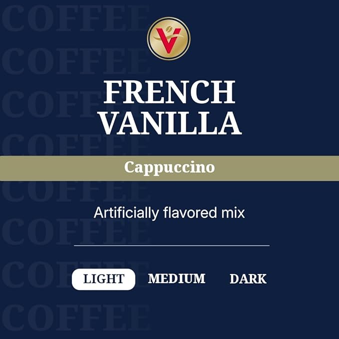 Victor Allen's Coffee French Vanilla Flavored Cappuccino Mix 42 Count Single Serve K-Cup Pods for Keurig K-Cup Brewers
