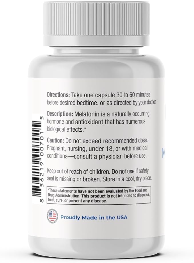 60mg Extra Strength Melatonin MAX - High Dosage Melatonin Vegan Non-GMO Gluten-Free (3-Pack)