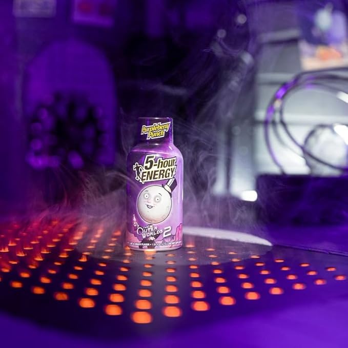 5-hour Energy Shots Outer Worlds 2 Purpleberry Punch Flavor 1.93 Fl Oz Pack of 24