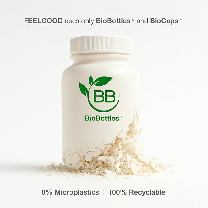 FeelGood Superfoods 1000mg Immune Support Capsules Made with 25 Organic Fruits and Vegetables Strong Immunity Boosters with Vitamins A C D3 and Zinc 60 Count
