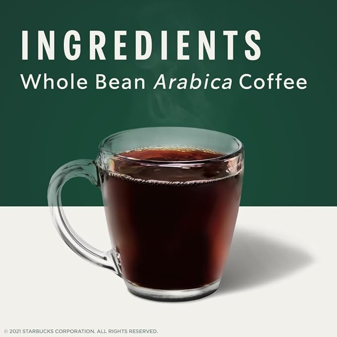 Starbucks Dark Roast Whole Bean Coffee — French — 100% Arabica — 1 bag (28 oz) (Pack of 2)
