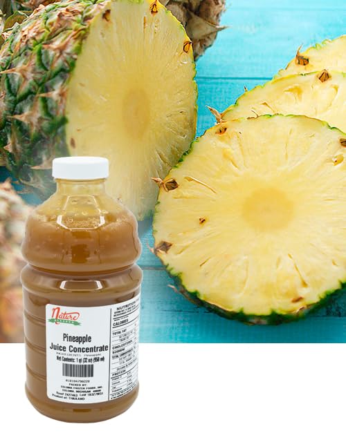 Nature Blessed 100% Pure Pineapple Fruit Juice Concentrate - 2 Quarts (2/32 fl oz bottles) Perfect for Home Vintners Brewers Distillers Cider