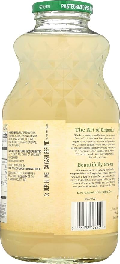 Santa Cruz Organics Lemonade 36x 32OZ