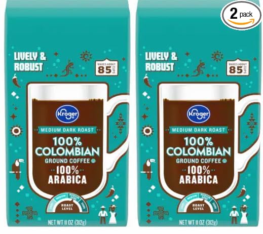 Generic Pack Of 2 Colombian Ground Coffee Medium-dark roast 11 oz.