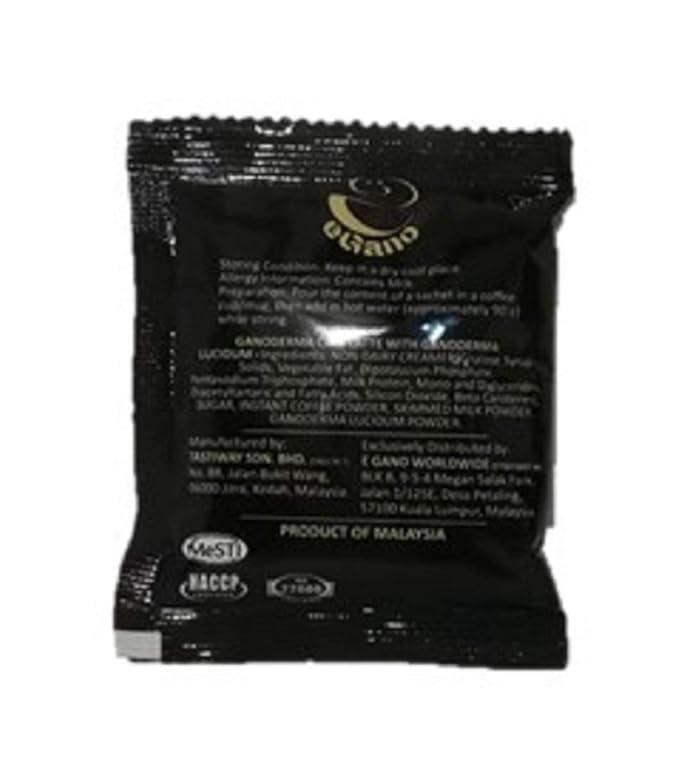 3 Boxes eGano Premium Ganoderma Cafe Latte Instant Coffee With Ganoderma Lucidum Extract (21g x 20 Sachets Box) (EGBC)