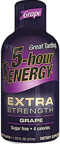 5 Hour Energy Extra Grape 2 Count Pack of 6