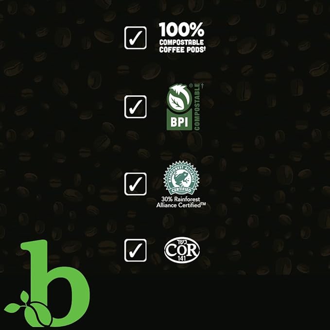 beaniac Hot Cakes Maple Flavored Light Roast Single Serve Compostable K Cup Coffee Pods Organic Arabica Coffee with Natural Flavors Keurig Brewer Compatible 30 Count