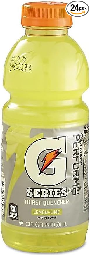 Gatorade 712667 Gatorade Thirst Quencher Lemon Lime Liquid Sports Drinks 20 Fl. oz.