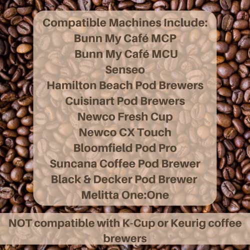 Baronet Coffee Decaf Hazelnut Coffee Pods Bag - Decaf Flavored Medium Roast - 3 Boxes of 16 Single Serve Pods - 48 Count 12 Grams - Individually Wrapped for Freshness - Rich Traditional Flavor