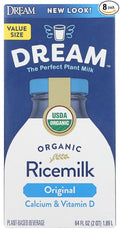 Hain Celestial Non-Dairy Original Enriched Rice Dream Beverage 64 Ounce -- 8 per case.