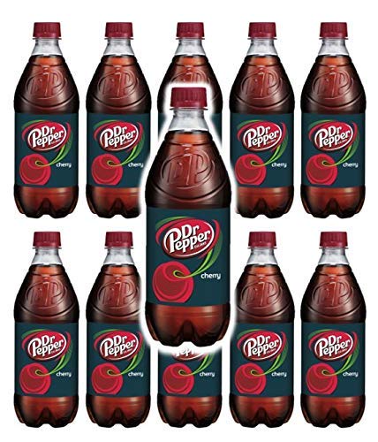 Doctor Pepper Cherry 20oz Soda Bottles (Pack of 12 Total of 240 Fl Oz)