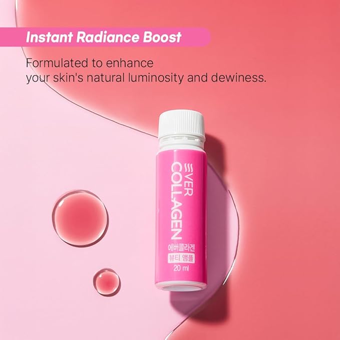 Beauty Ampoule - Liquid Marine Multi Collagen Drink Low Molecular Collagen Peptitdes Drinkable Supplement for Hair Skin Nail (1 Bottle Per Day 14 Bottles)