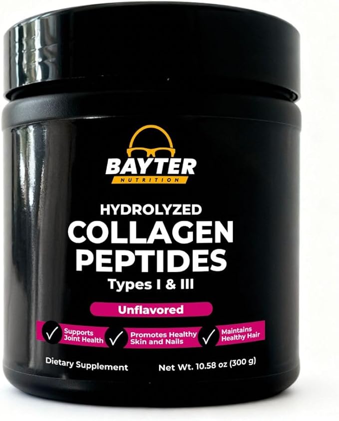 Hydrolyzed Collagen Peptides Types I &amp II Unflavored100% Grass-fed Pasture-Raised BovineNon-GMO Gluten-Free Non-Artificial additives or preservatives