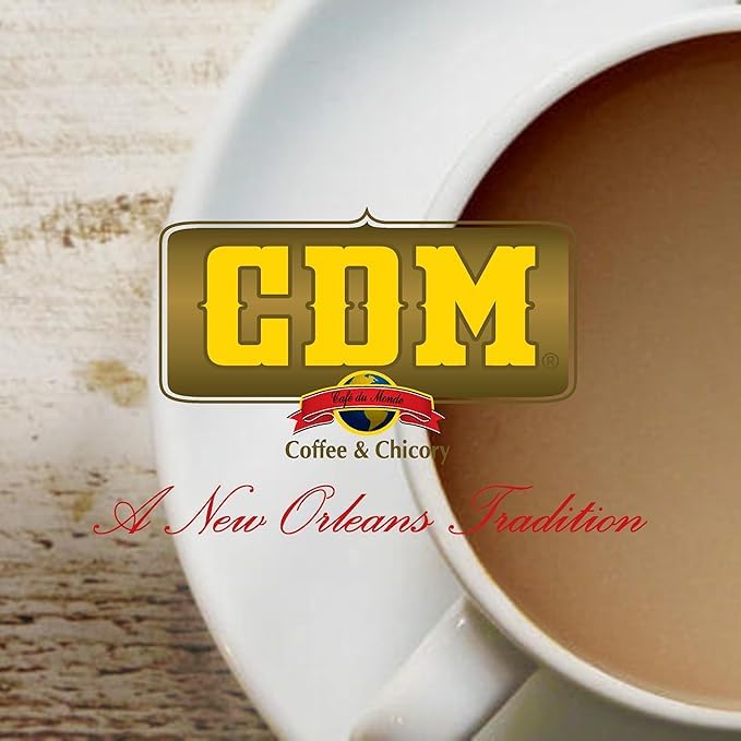CDM Decaffeinated Ground Coffee &amp Chicory for All Coffee Makers 13oz Bag (Pack of 12)