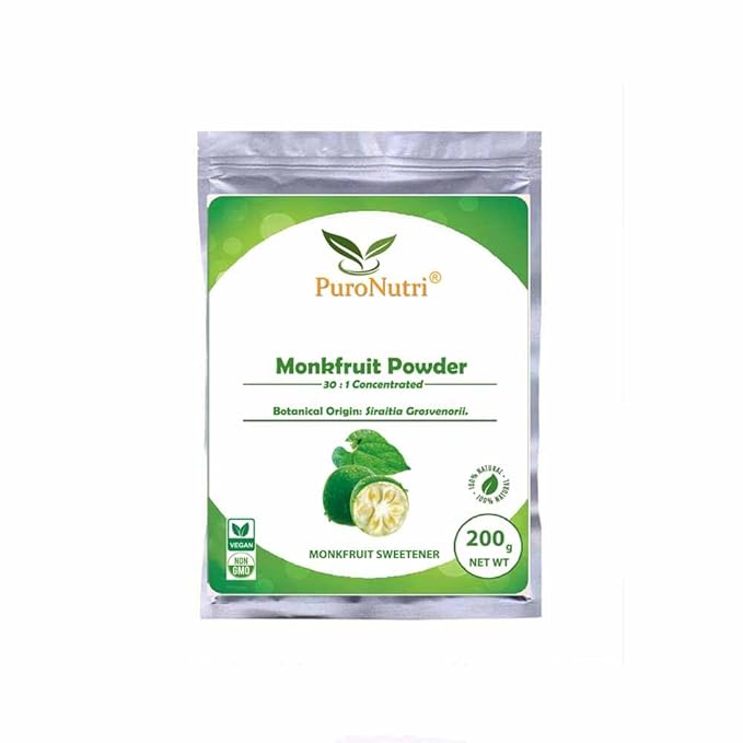 Pure Natural Monk Fruit Sweetener 30:1 Concentrated Juice Powder Spray Drying Food Grade Luohanguo Water-soluble