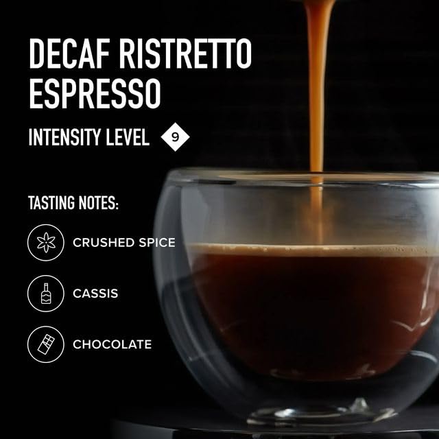 Peet's Coffee Medium Roast Decaf Espresso Capsules Compatible with Nespresso Original Machine Decaffeinated Arabica Coffee - Decaf Ristretto Intensity 10 100 CT (10 Boxes of 10 Espresso Capsules)