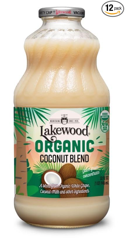 Lakewood Coconut Juice OG2 32 oz. (Pack of 12)