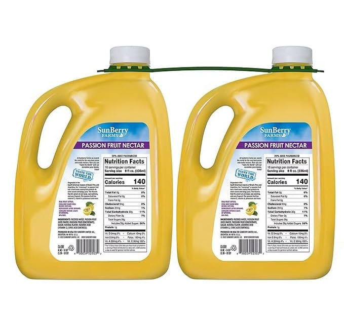 Sunberry Farm Passion Fruit Nectar (1 gal Pack of 2)