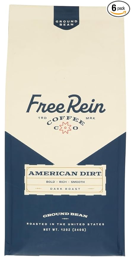 Free Rein Coffee American Dirt Ground 12 oz (Pack of 6)
