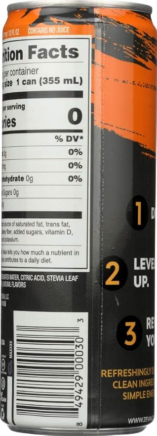 ZEVIA DRINK ENERGY MANGO GINGER - Pack of 12