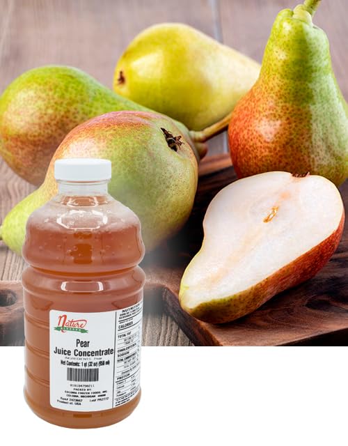 Nature Blessed 100% Pure Pear Fruit Juice Concentrate - 2 Quarts (2/32 fl oz bottles) Applications: Home Wine Making Brewing Distilling Mead Hard Cider Smoothies