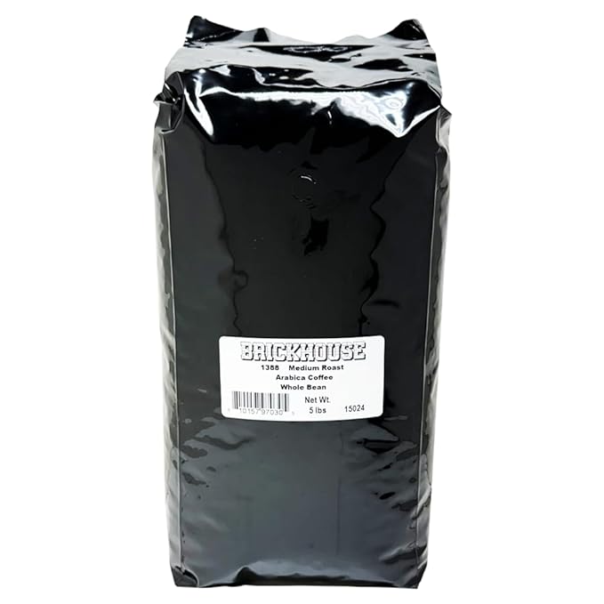 Brickhouse Coffee 1388 Blend 100% Arabica Ground Coffee 5LB Bag
