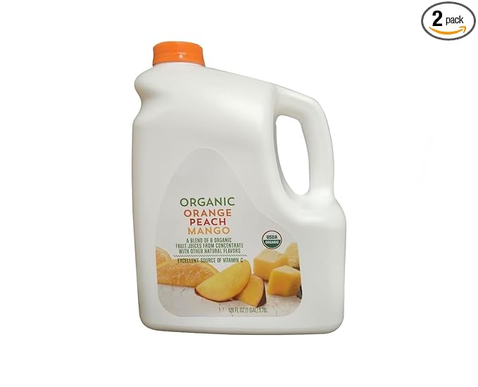 Organic Orange Peach Mango Juice Blend 1 gal.
