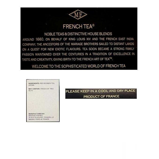 Mariage Freres Red Tea Rouge Bourbon 100g 3.5oz Loose Tea (1 Pack)