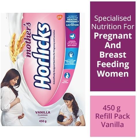 Mother's Horlicks Health and Nutrition Drink - 450 g Refill Pack (Vanilla Flavor)