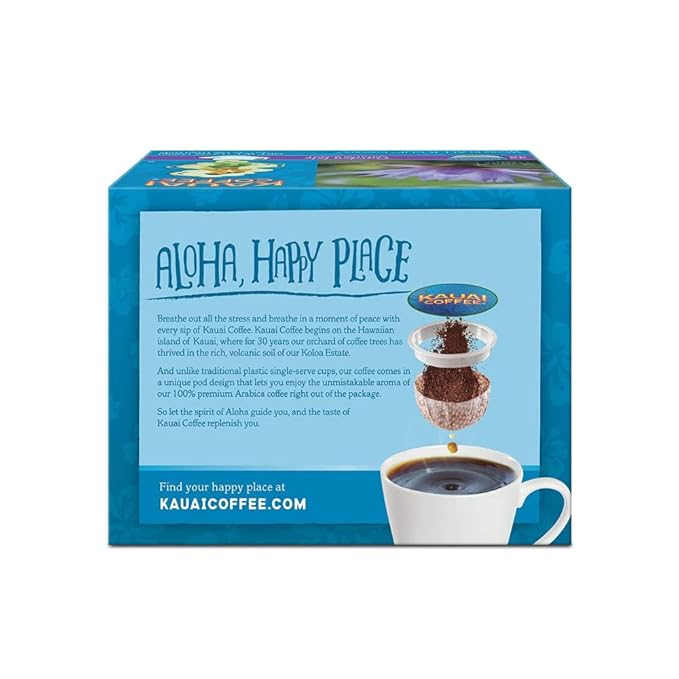 Kauai Garden Isle Hawaiian Single-Serve Pods Medium Roast Coffee 32 CT (Pack of 2)