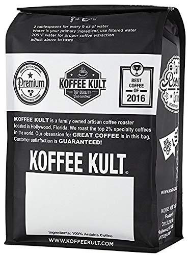 Koffee Kult Limited - Kenya Coffee Ground Medium Roast - 100% Single Origin Direct Trade Arabica Beans - Fresh Artisan Roasted (Ground 32oz)