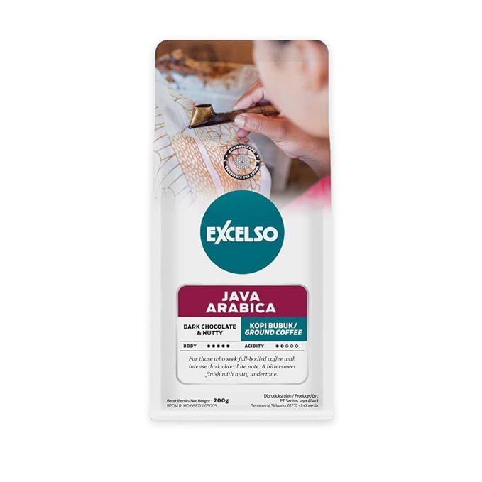 Excelso Java Arabica Ground Coffee 200g (Pack of 4)