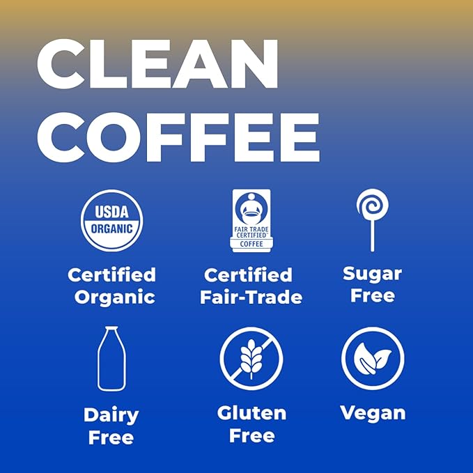 Shroomi Award-Winning Mushroom Focus Coffee - 16000mg Lions Mane Blend | Organic Brain Coffee Ground with Reishi and Chaga | Mental Clarity and Calm Energy | Half Decaf Blend for Calm Evenings and St