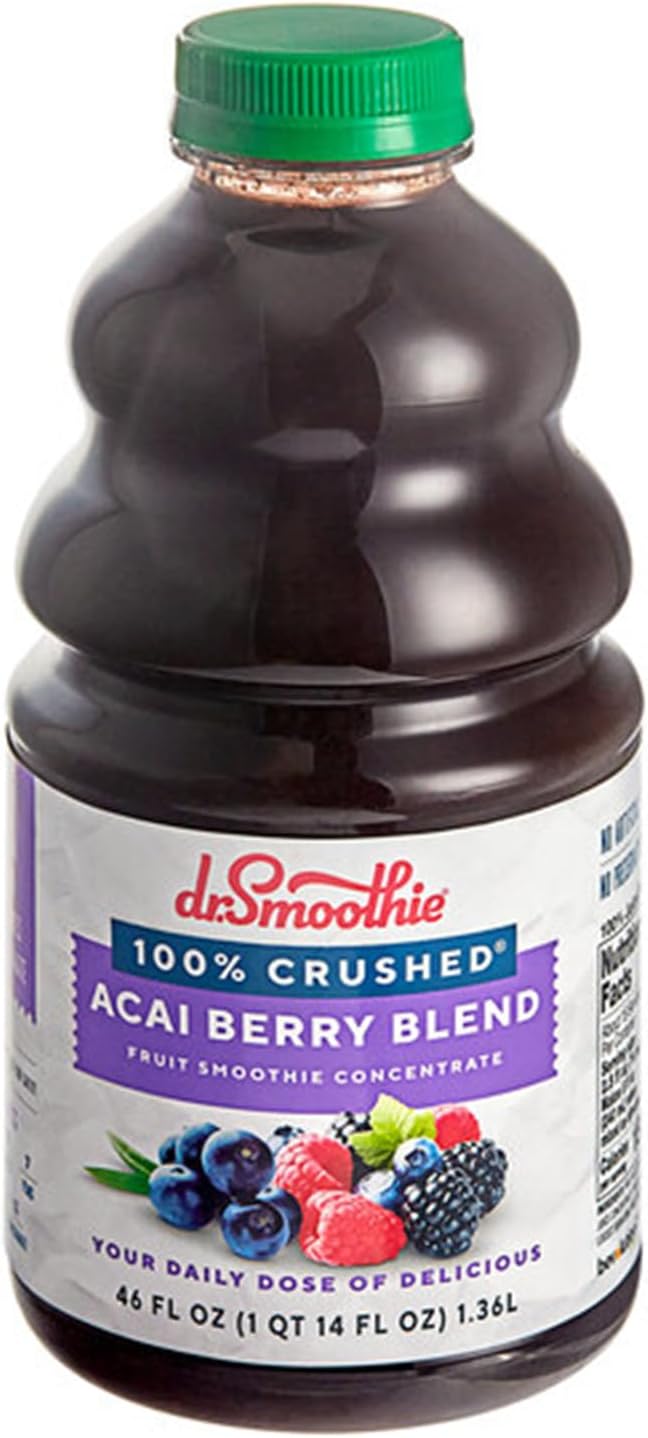100% Crushed Acai Berry Fruit Smoothie Mix 46 fl. oz. WS-103DR100ACAI-NF