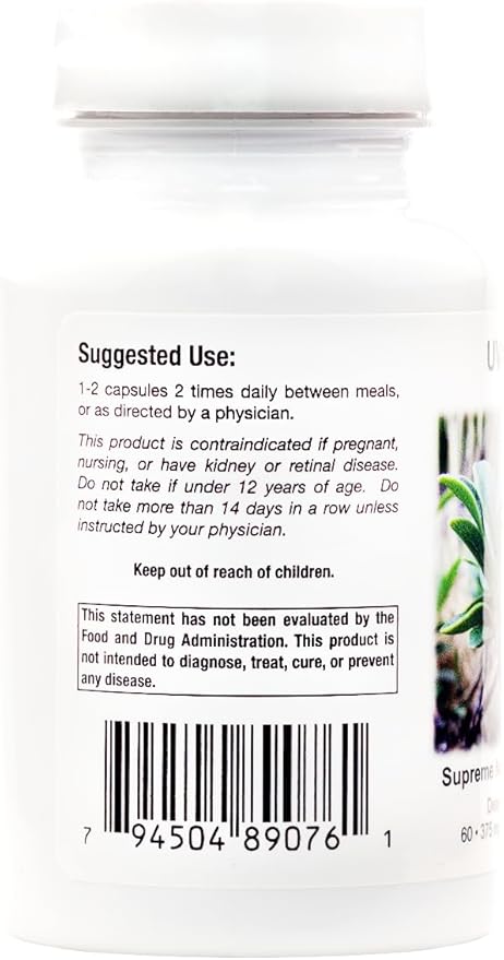 Supreme Nutrition Uva Ursi 60 Pure Bearberry Vegetarian Capsules