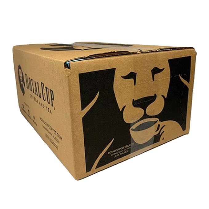 Royal Cup Signature French Roast Medium Roast Ground Coffee 42 Count of 2.5 oz. Pre-Portioned Bags