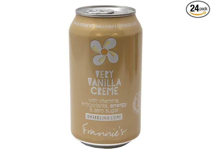 AmishTastes Frannie’s Sparkling Very Vanilla Creme Protected With High-Density Foam 12 Oz. (12 Ounce (Case of 24))