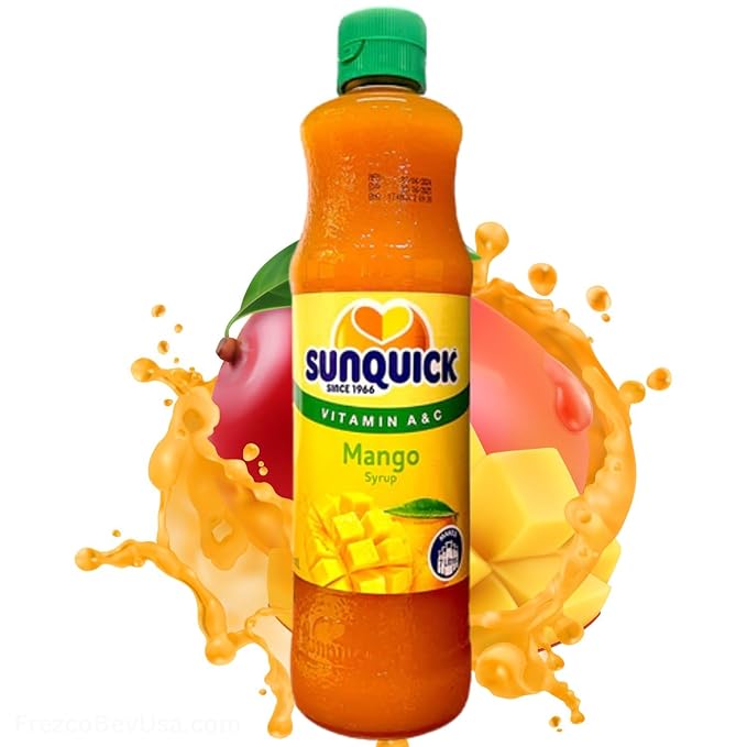 Sunquick Concentrate Mango Juice (Pack of 1 x 700ml Bottle) Enjoy the natural goodness of mangoes ...