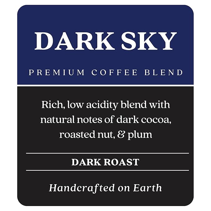 Copper Moon Dark Roast Whole Bean Coffee Dark Sky Blend 2 Lb