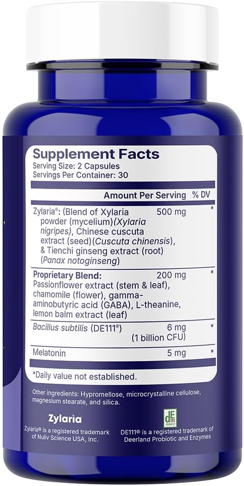Santo Remedio Buenas Noches Sleep Support with Zylaria® Melatonin &amp DE111® Probiotics – Digestive &amp Nighttime Support Supplement by Dr Juan Rivera – 60 Vegetarian Capsules