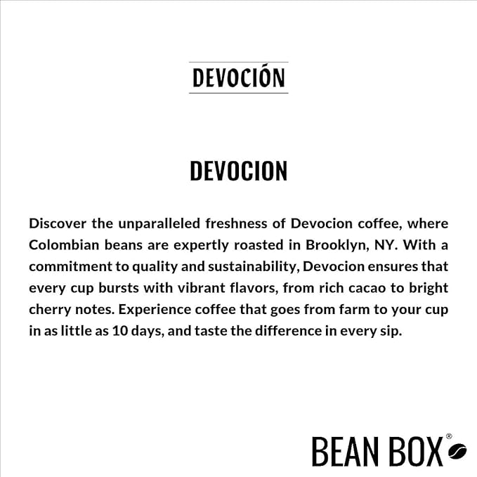 Decaf - Roasted by Devocion - Whole Bean Coffee - 12 Ounce Bag