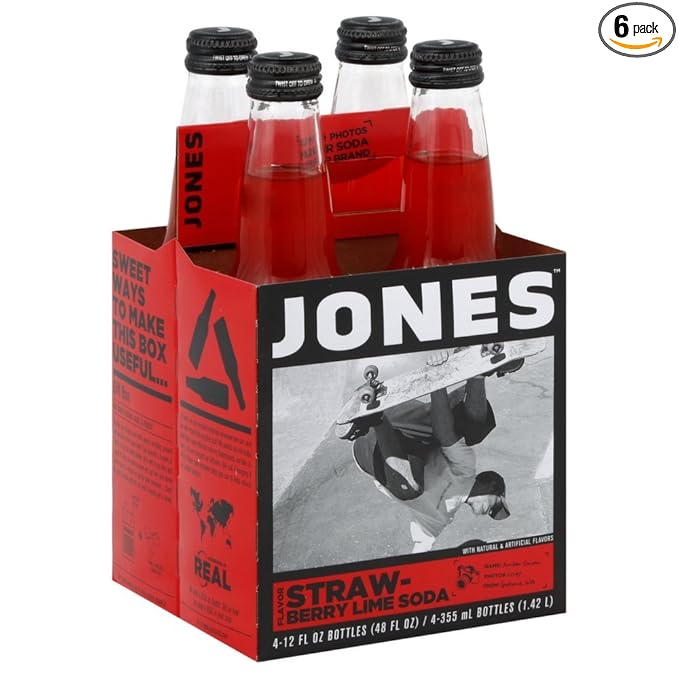 Jones Soda 4pk Strwbry Lime