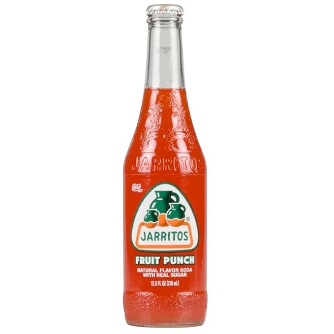Spot Beverage™ Premium Classic Bottled Soda Brands (12-Pack Jarritos Fruit Punch)