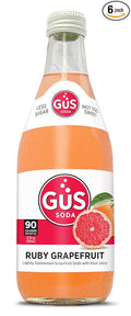 GuS Soda - Star Ruby Grapefruit - 12 oz (6 Glass Bottles)